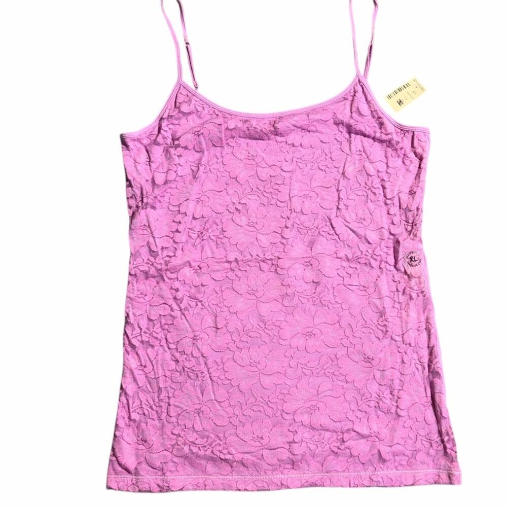 NEW Aeropostale 2000s Lace Cami Pink Size XL